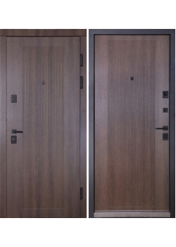 Двері Тандем (квадро) 276 Дрімвуд темний/Дрімвуд темний гладкий Булат
