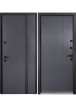 Двери Коттедж 710/265 Metalic anthracite/Уличная Антрацит серый Булат