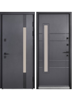 Двери Коттедж 705/431 Metalic anthracite/Уличная Антрацит серый Булат