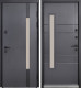 Двери Коттедж 705/431 Metalic anthracite/Уличная Антрацит серый Булат