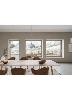 Алюминиевое окно Schuco AWS 50.NI без теплоизоляции поворотно-откидное 1000*1000 мм