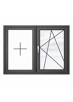 Алюминиевое окно Schuco AWS 75.SI + с повышенной теплоизоляцией поворотно-откидное 1500*1700 мм
