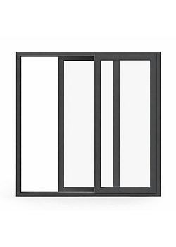 Алюмінієве вікно Schüco AWS 75.SI + з підвищеною теплоізоляцією панорамне глухе 1800*1500 мм