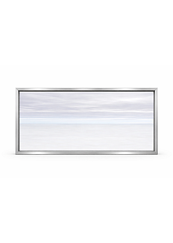 Алюминиевое окно Schüco AWS 75.SI + с повышенной теплоизоляцией панорамное глухое 2500*2000 мм адонированный серебристый металик