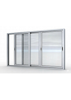 Алюминиевое окно Schüco AWS 90.SI+ с повышенной теплоизоляцией поворотно-откидное 1000*2400 мм