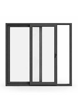 Алюмінієва підйомно-розсувна система Schüco ASE 70.HI з теплоізоляцією 3000*2100 антрацит RAL 7016