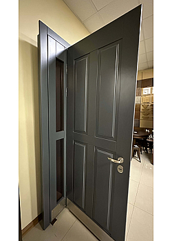 Двері По ескізу RAL 7011 "Новий Мир"