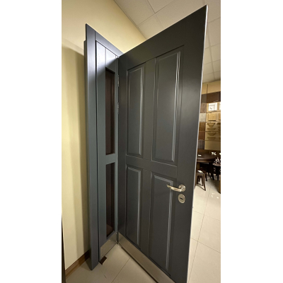 Входные Двери По эскизу RAL 7011 "Новый Мир"-0