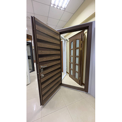 Входные Двери Зебра "Новый Мир"-1