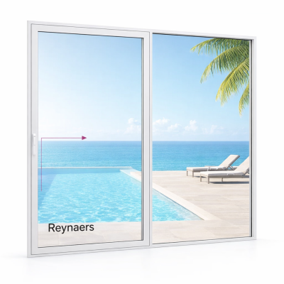 Алюминиевая параллельно раздвижная система Reynaers CS 77 с теплоизоляцией 3000*2500 мм-0