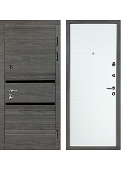 Двері К-8 МОДЕЛЬ 514-191 Венге горизонт сіре / Дуб пломбір горизонт Булат