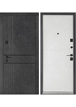 Двери Ультра (КВАДРО) МОДЕЛЬ 539/237 Mamba morion / Рустик Авиньон блан Булат