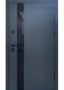 Двері Стріт Елегант метал Антрацит 7021 фарба/МДФ біле дерево Vinorit "Qdoors"