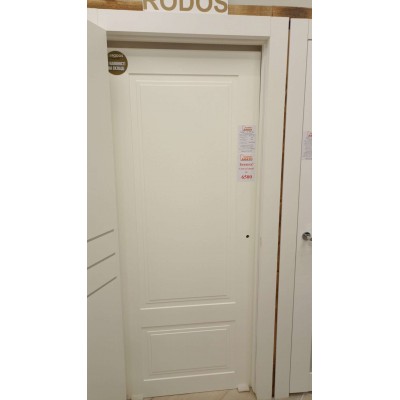 Двери Galant ПГ белый мат, полотно 800, врезка под механизм и скрытые петли, Бровары "Rodos"-0