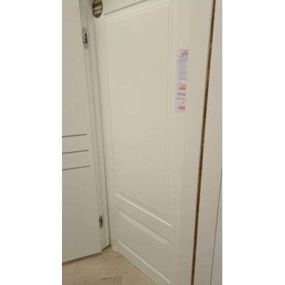 Двері Galant ПГ білий мат, полотно 800, врізка під механізм і приховані петлі, Бровари "Rodos"-1