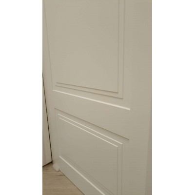 Двері Galant ПГ білий мат, полотно 800, врізка під механізм і приховані петлі, Бровари "Rodos"-2
