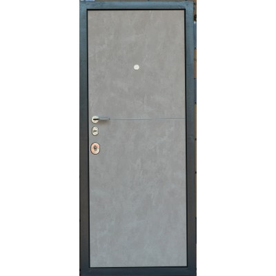 Вхідні Двері Горизонт Темний бетон-Бежевий бетон з вузьким молдингом "Very Dveri"-1