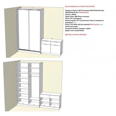 Вариант Шкафа-купе и тумбы №24 09.10.2024-1
