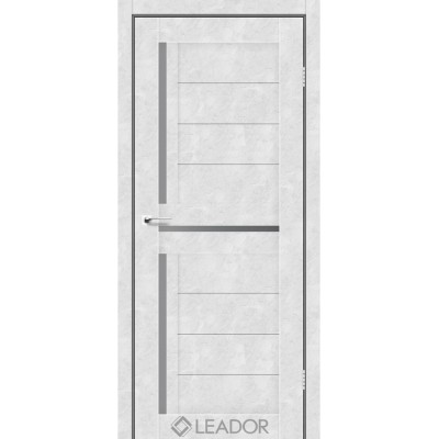Межкомнатные Двери Lazio серый графит белый бетон Leador ПВХ плёнка-0