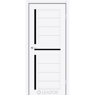 Міжкімнатні Двері Lazio BLK білий матовий Leador ПВХ плівка-0