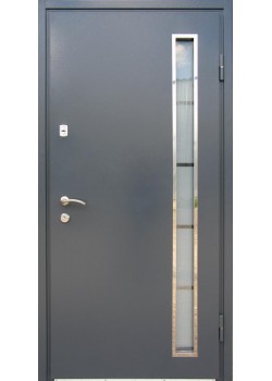 Двери Мет/МДФ со стеклопакетом Redfort