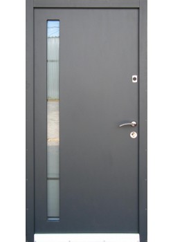 Двері Мет/МДФ зі склопакетом Redfort