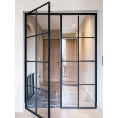 Міжкімнатні Двері RockWood Design MetalGlass 9 Скляні-0