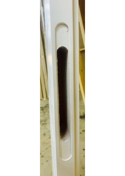 Двері Ніцца ПГ Allure, білі, 800 мм, ліва наружна, висота 1700, врізка під механізм+прих. петлі, тільки полотно, на складі Київ Omega