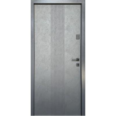 Вхідні Двері Ніка сіра метал/МДФ Стандарт Плюс Redfort-1