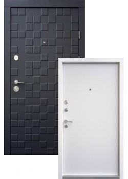 Двері Онтаріо софт чорний/білий супермат Qdoors