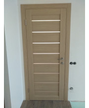 Межкомнатные Двери Leador Doors Neapol Черное стекло ПВХ плёнка