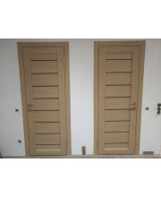 Межкомнатные Двери Leador Doors Neapol Черное стекло ПВХ плёнка