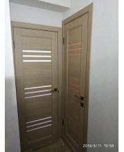 Межкомнатные Двери Leador Doors Sovana Черное стекло ПВХ плёнка