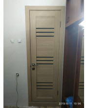 Межкомнатные Двери Leador Doors Sovana Черное стекло ПВХ плёнка