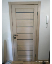 Межкомнатные Двери Leador Doors Neapol Черное стекло ПВХ плёнка