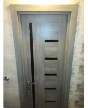 Двери Albero TrendDoors Bianca Черное стекло
