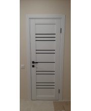 Двери Darumi Doors Versal дымчастый краст сатин белый