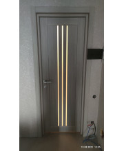 Межкомнатные Двери Leador Doors Verona Черное стекло ПВХ плёнка