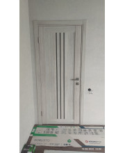 Межкомнатные Двери Leador Doors Verona Черное стекло ПВХ плёнка