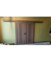 Двери Leador Doors Verona дуб мокко Черное стекло