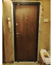 Вхідні Двері Преміум Люксор спил дерева кон'ячний Qdoors