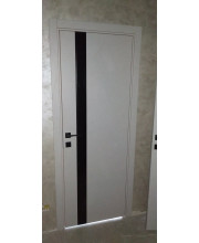 Двері Darumi Doors Plato Line PTL-04 димчастий краст Чорне скло