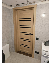 Двері Leador Doors Sicilia Чорне скло