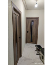 Межкомнатные Двери Korfad Florence FL-03 Черное стекло ПВХ плёнка