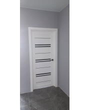 Межкомнатные Двери Leador Doors Malta Черное стекло ПВХ плёнка