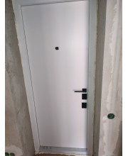 Входные Двери Онтарио софт черный/белый супермат Qdoors