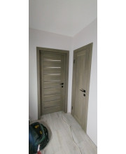 Межкомнатные Двери Leador Doors Neapol Черное стекло ПВХ плёнка