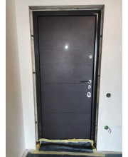 Вхідні Двері Авангард Горизонт-AL венге темний Qdoors