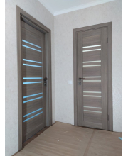 Двері Leador Doors Sicilia Чорне скло