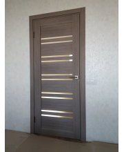 Двері Leador Doors Sicilia Чорне скло